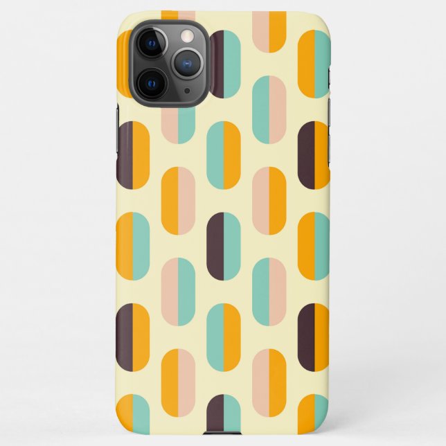 Capa Para iPhone Seamless geometric pattern in retro vibes (Verso)