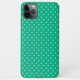 Capa Para iPhone Seamless solid teal polka dot pattern