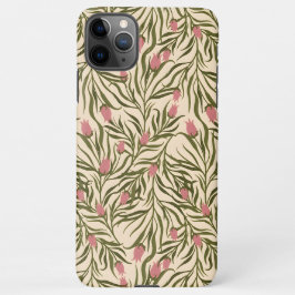 Capa Para iPhone Stylized pink bell-shaped floral pattern