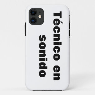 Capa para iphone técnico en sonido