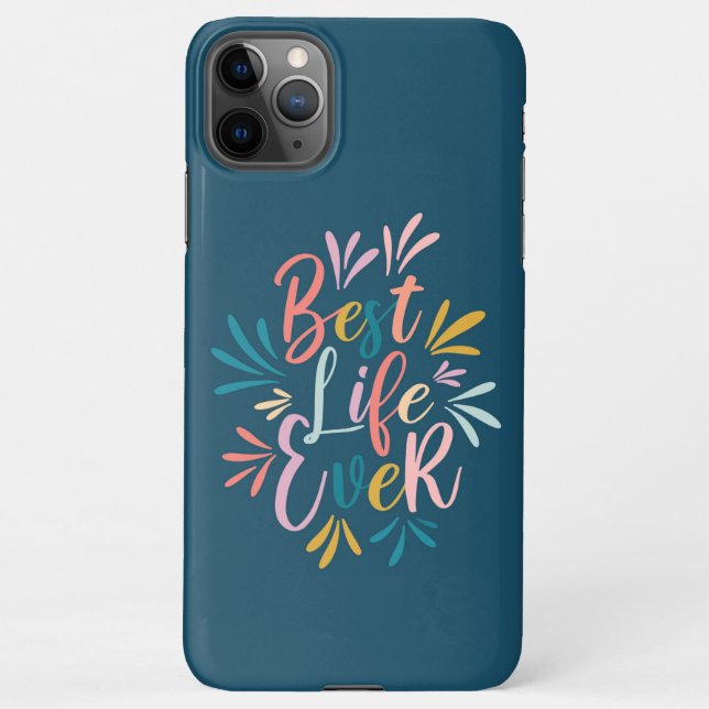 Capa Para iPhone Teto de Caligrafia da Melhor Vida (Verso)