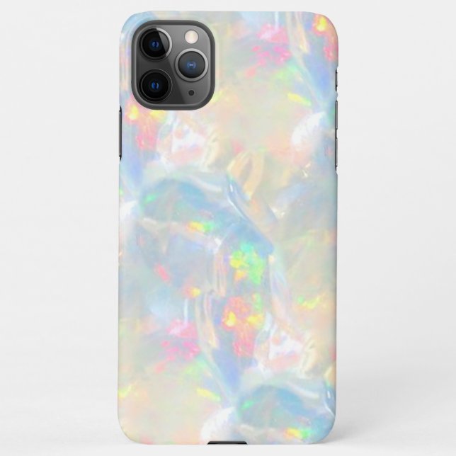 Capa Para iPhone textura de gemstone opal (Verso)