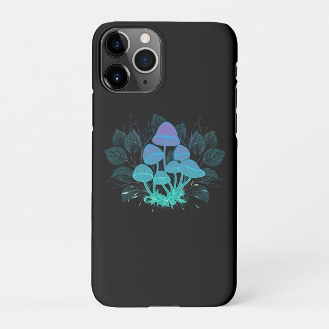 Capa Para iPhone Toadstools em arbustos (Verso)