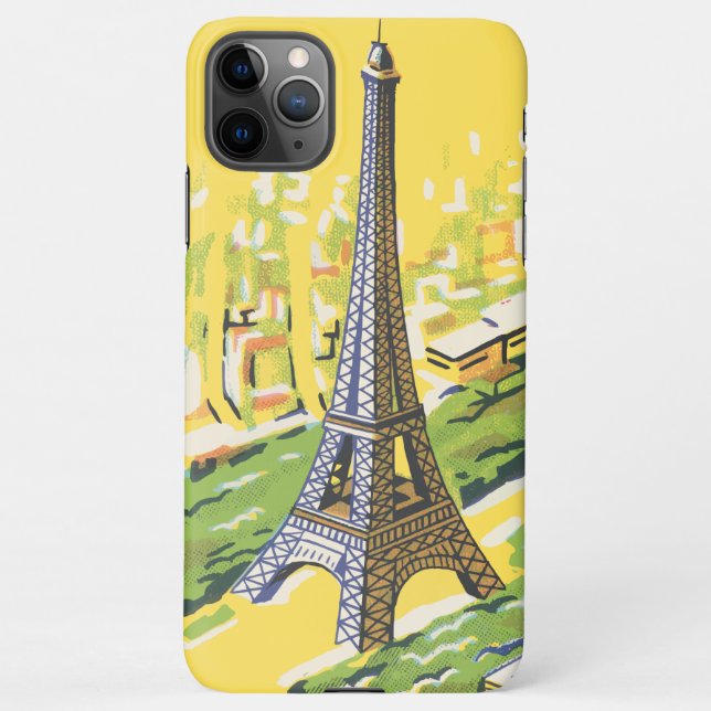 Capa Para iPhone Torre Eiffel em Paris (Verso)