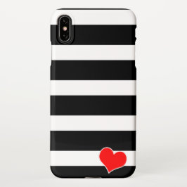 Capa Para iPhone Trendy Black & White Striped