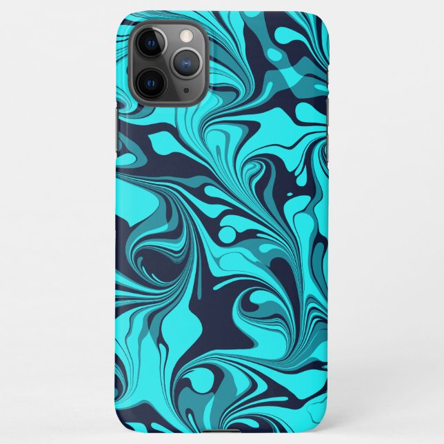Capa Para iPhone Turquoise Marble (Verso)