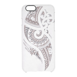 Capa Para iPhone 6/6S Transparente Cobrir maori do telefone do design