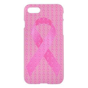 Capa iPhone 8/7 Fita do rosa do mês de consciência do câncer de