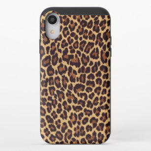 Capa Para iPhone XR Impressão de peles de leopardo falsas exóticas