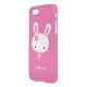 Capa Para iPhone, Uncommon Mala rosa personalizada Kawaii Bunny Clear iPhone  (Verso/Esquerda)