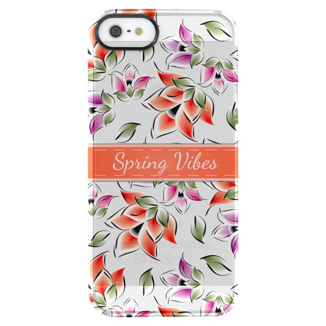 Capa Para iPhone, Uncommon Primavera Vibes, Floral (Verso)