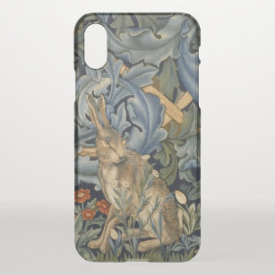 Capa Para iPhone XS William Morris Forest Rabbit Arte Floral Nouveau