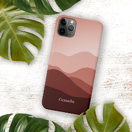 Capa Para iPhone Vermelho Vermelho Castanho Peach Laranja Abstrato 