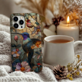Capa Para iPhone Vidro escondido Hummingbird Design