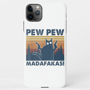 Capa Para iPhone Vintage Cats Pew Pew Madafakas Engraçado Gato Louc