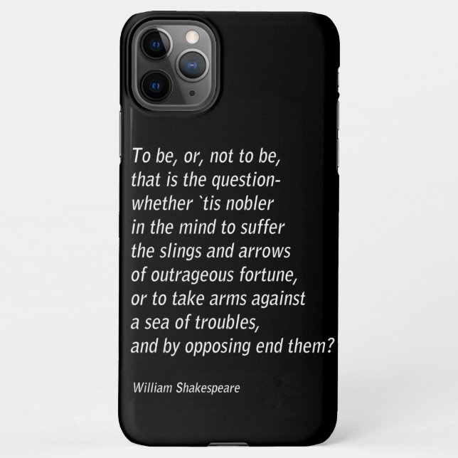 Capa Para iPhone William Shakespeare's Hamlet (Verso)