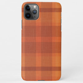 Capa Para iPhone Xadrez de outono Russo Laranja Tartan