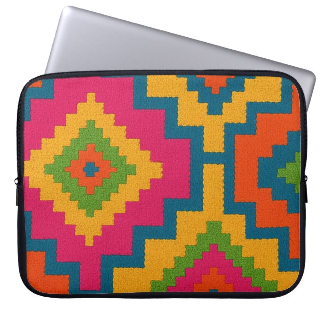 Capa para laptop CORES GEOMÉTRICO  (Frente)