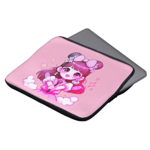 capa para laptop garota kpop cantora desenho
