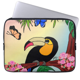 Capa para laptop Tucano e borboletas