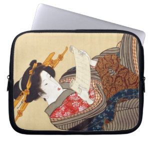 Capa Para Notebook 女, mulher do 国貞, Kunisada, Ukiyo-e