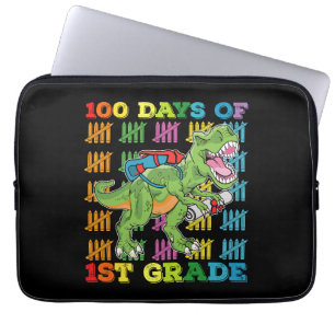 Capa Para Notebook 100 Dias Da Escola De Dinossauros T Rex Da 1ª Séri
