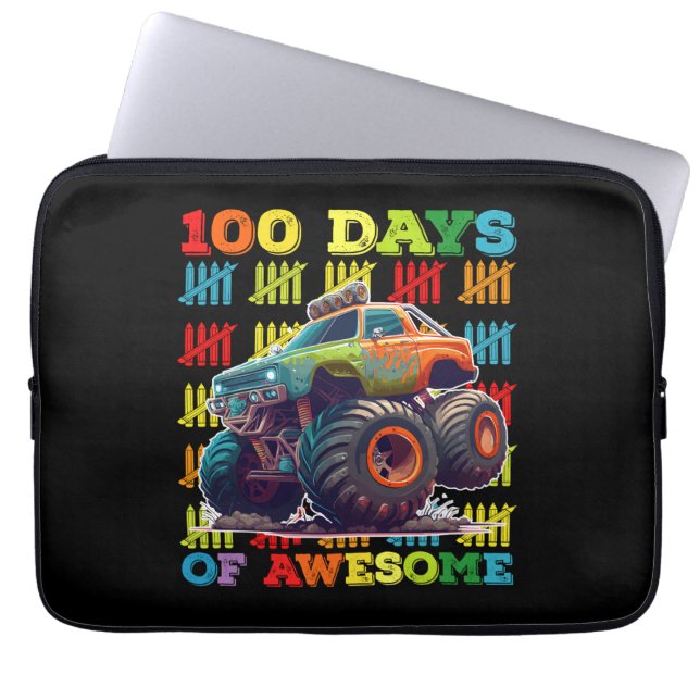 Capa Para Notebook 100 Dias De Caminhão Monstro Incrível 100º Dia Esc (Frente)