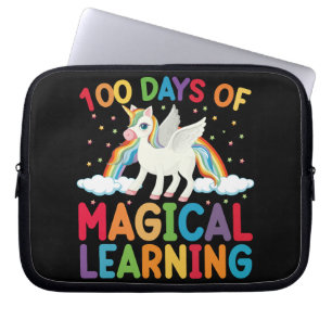 Capa Para Notebook 100 Dias De Escola Mágica Aprendendo Unicórnio Men