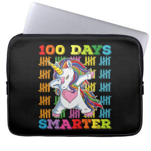 Capa Para Notebook 100 Dias Mais Inteligentes Unicórnio 100º Dia da E