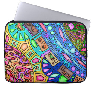 Capa Para Notebook 13' a bolsa de laptop do neopreno com trabalhos de