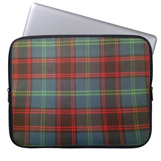 Capa Para Notebook 15" a bolsa de laptop Home/de Hume Tartan (Frente)