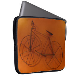 Capa Para Notebook 15" sombra da bicicleta da bolsa de laptop