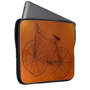 Capa Para Notebook 15" sombra da bicicleta da bolsa de laptop