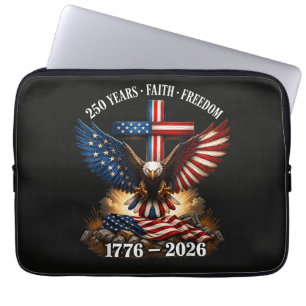 Capa Para Notebook 250º Aniversário EUA Fé Liberdade