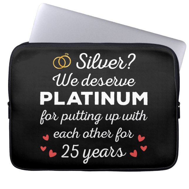 Capa Para Notebook 25 Casamento I - Casal Engraçado Silver (Frente)