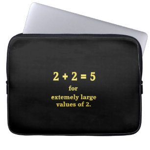 Capa Para Notebook 2 + 2 = 5 Piada Matemática Divertida