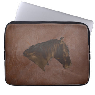 Capa Para Notebook 2D Couro Faux amostrado por fotografia com Cabeça