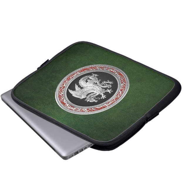 Capa Para Notebook [300] Dragão islandês, Landvæ ttir [Prata] (Frente Inferior)