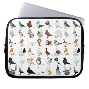 Capa Para Notebook 36 raças do pombo