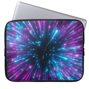 Capa Para Notebook 3d, fogos de artifício roxos, big bang, galaxy, ab