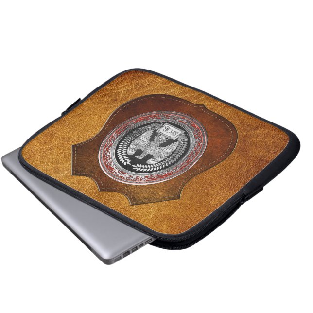Capa Para Notebook [400] Águia Imperial Romana Silver (Frente Inferior)