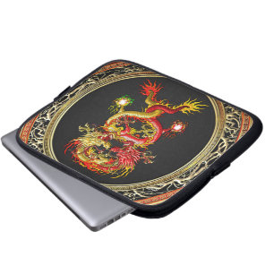 Capa Para Notebook [400] Dragões vermelhos e amarelos