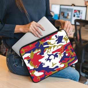 Capa Para Notebook 4 de Julho, Dia da Independência, Camuflagem Doura