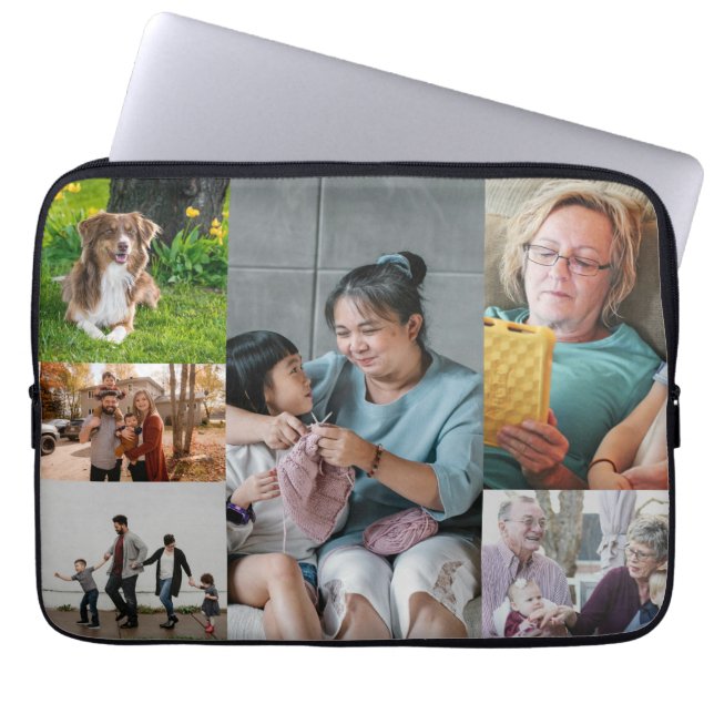 Capa Para Notebook 6 Colagem de Fotografias Crie o seu (Frente)