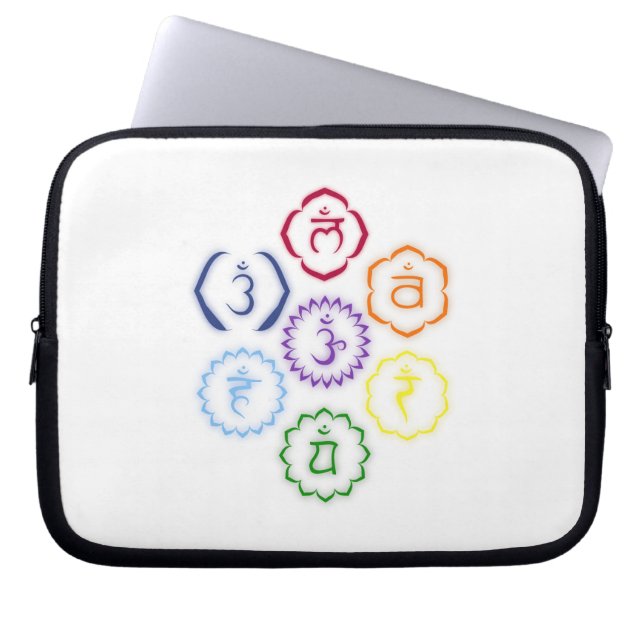 Capa Para Notebook 7 Chakras principais em um círculo (Frente)