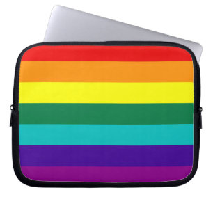 Capa Para Notebook 7 Stripes Orgulho gay Bolsa de laptop Sinalizador