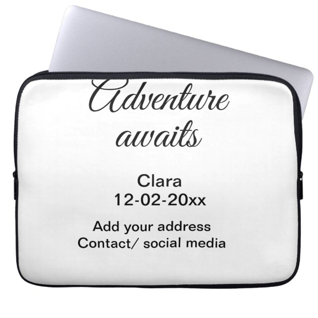 Capa Para Notebook A aventura começa adicionar nome data ano local (Frente)