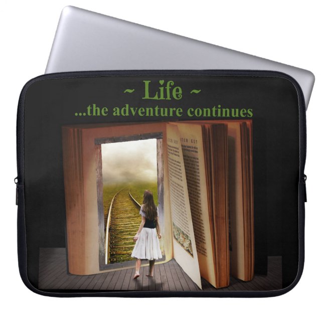 Capa Para Notebook A aventura continua Eletrônicos Bag (Frente)