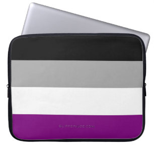Capa Para Notebook A bandeira do orgulho assexuado de SlipperyJoe enf