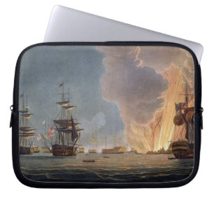 Capa Para Notebook A batalha do Nile, o 1º de agosto de 1798, gravad